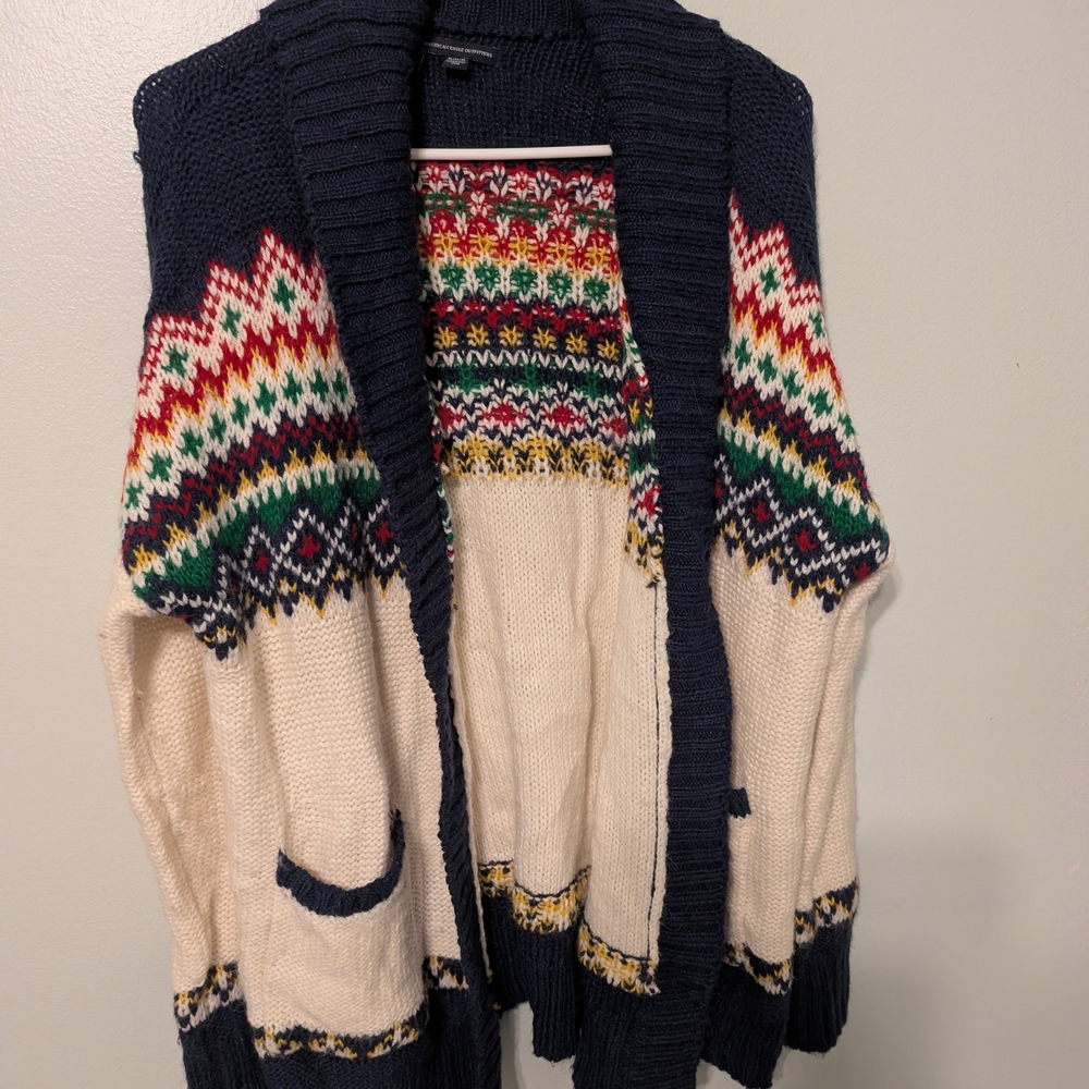 American Eagle Outfitters Multicolor Knit Cardigan